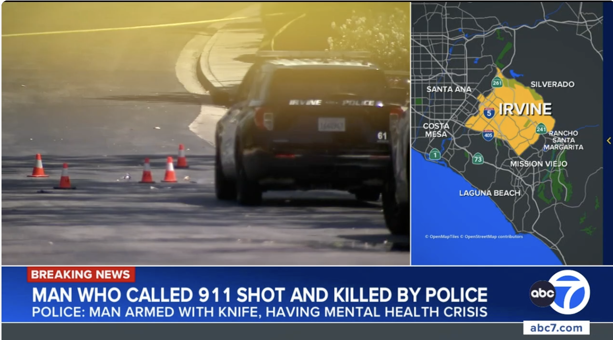 Irvine Police Kill Man Mid Mental-Health Crisis After He Called 911 for Help
